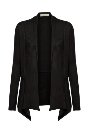 ESPRIT – Recycelt: gerippter Cardigan mit Zipfelsaum